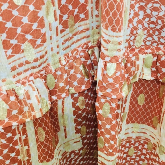 Cream dress with long cami liner - Picture 3 of 6